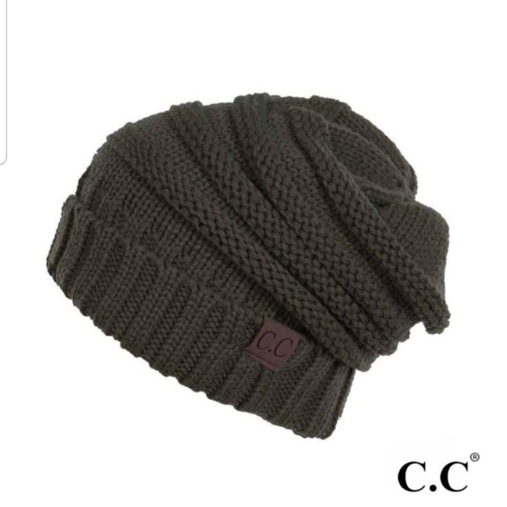 C.C. Beanie Slouchy New Olive